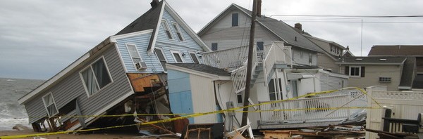 damaged houses
